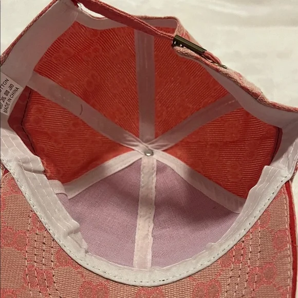 Fashion Pink Patterned Cap with Stripe (E) display picture 2